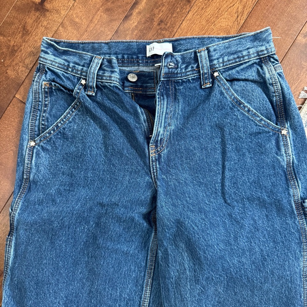 GAP x Sandy Liang Bow Carpenter Jeans Size 26 – Sold Out, Rare, Sought After - Picture 2 of 5